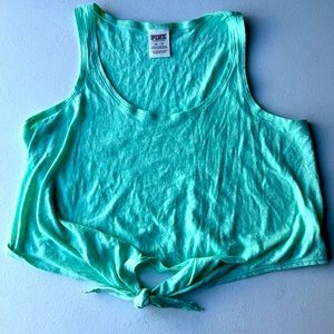 PINK Victoria’s Secret Cropped Knotted Tank | Size XS